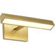 Mila LED 12.2 inch Vintage Brass Vanity Wall Light