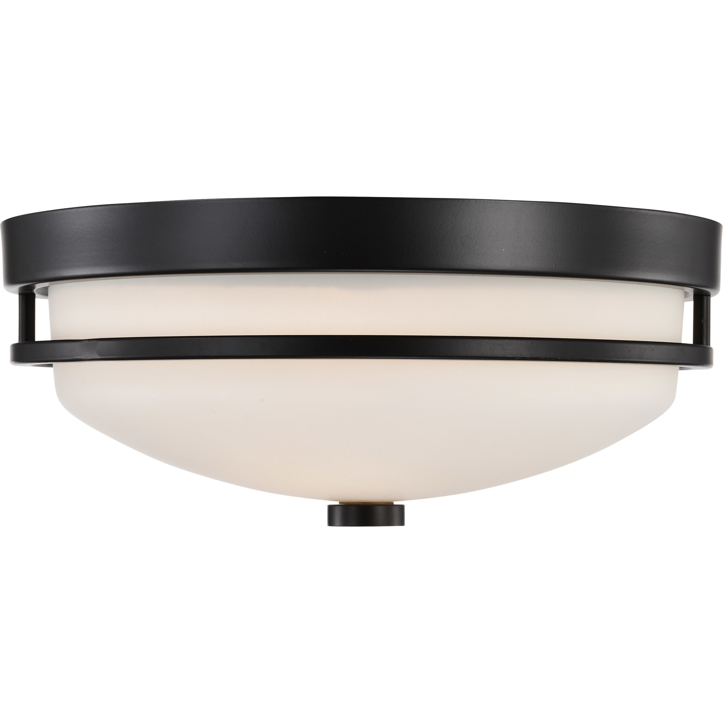 Neval 2 Light 13 inch Sudbury Bronze Flush Mount Ceiling Light