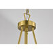 Boliver 3 Light 14.13 inch Vintage Brass Pendant Ceiling Light