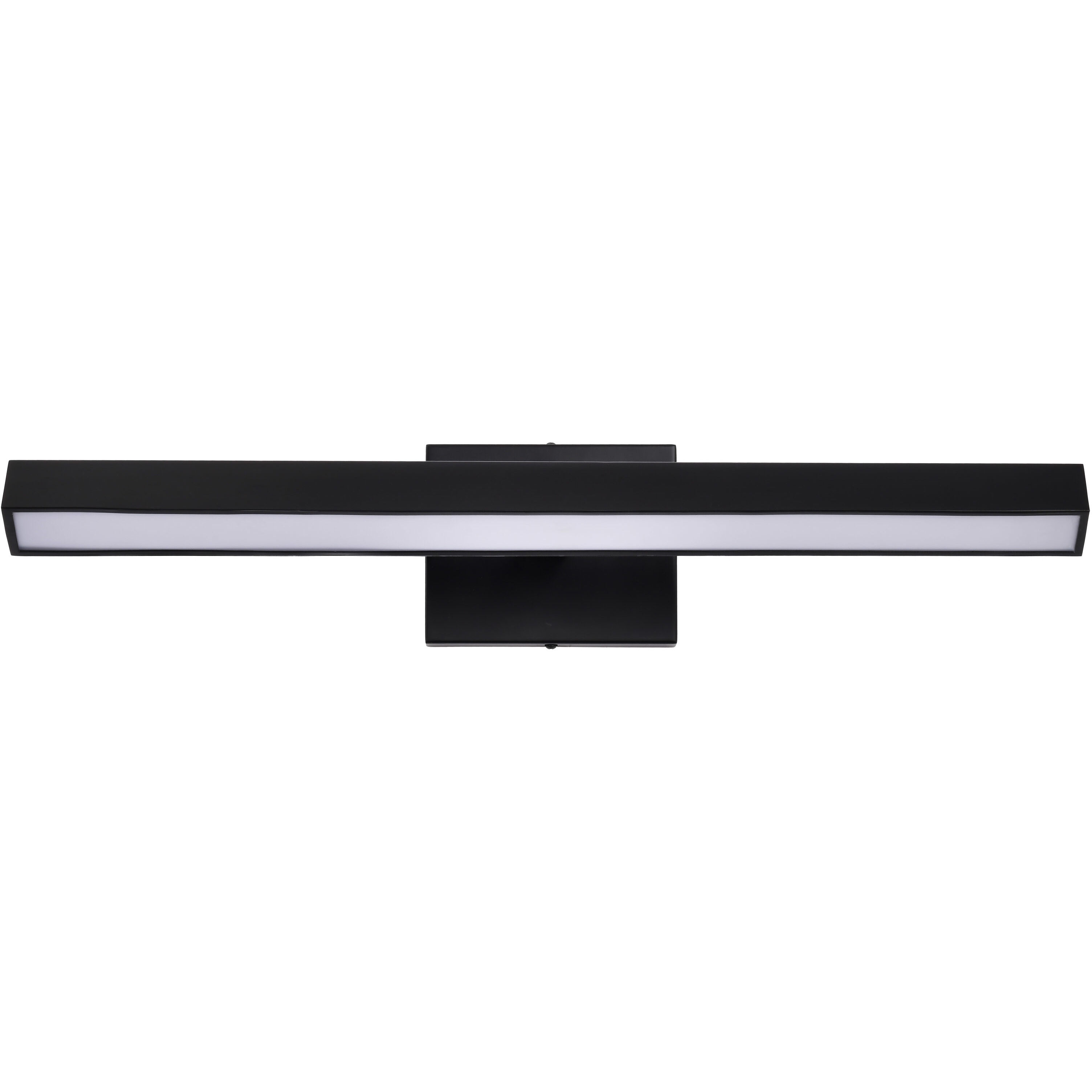 Mila LED 24 inch Black Vanity Wall Light