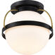 Lakeshore 1 Light 10 inch Matte Black Flush Mount Ceiling Light