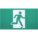 Running Man White Exit Sign