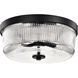 Grayson 13.5 inch Matte Black Flush Mount Ceiling Light