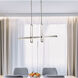 Frame LED 36 inch Brushed Nickel Island Pendant Ceiling Light 