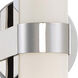 Bond LED 6 inch Polished Nickel Vanity Light Wall Light