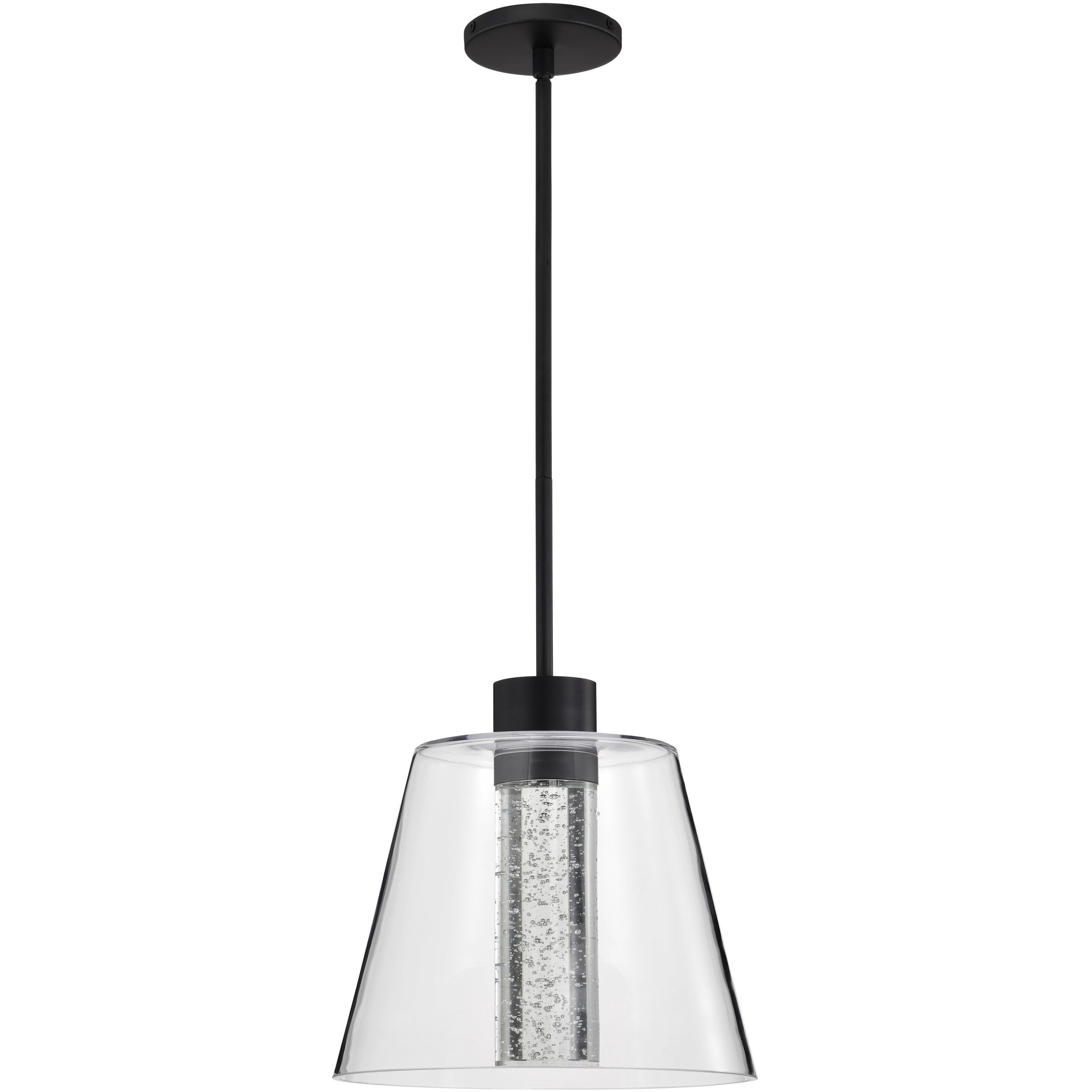 Aura LED 12 inch Matte Black Pendant Ceiling Light