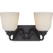Calvin LED 15.75 inch Mahogany Bronze Vanity Light Wall Light
