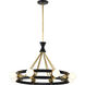 Marsden 8 Light 23.13 inch Matte Black Chandelier Ceiling Light