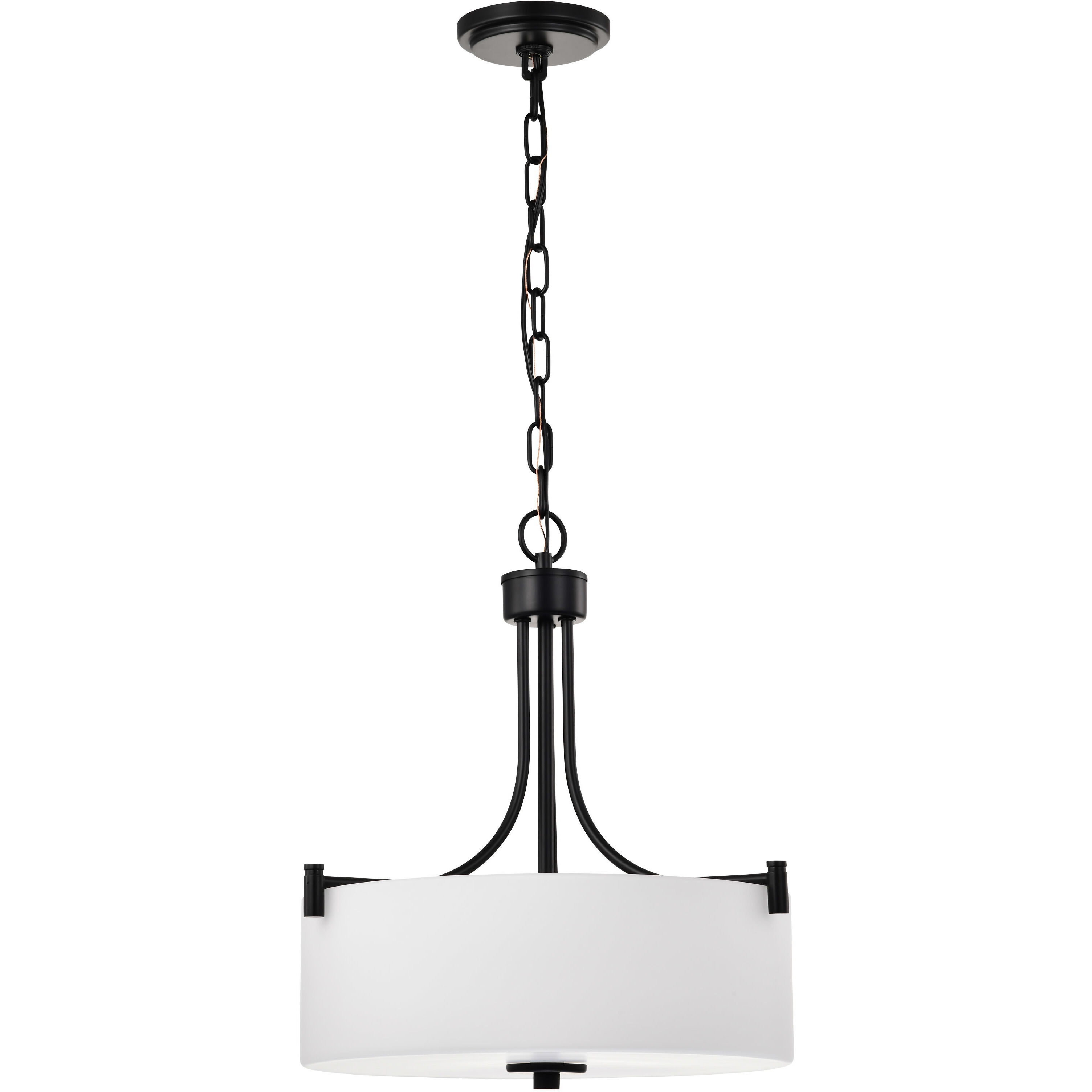 Liam 15.88 inch Matte Black Pendant Ceiling Light