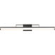 Solano LED 36 inch Black and Brushed Nickel Bath Vanity Light Wall Light