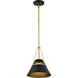 Adina 1 Light 10 inch Matte Black Pendant Ceiling Light