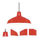 Brentwood 1 Light 16 inch Red Outdoor Pendant
