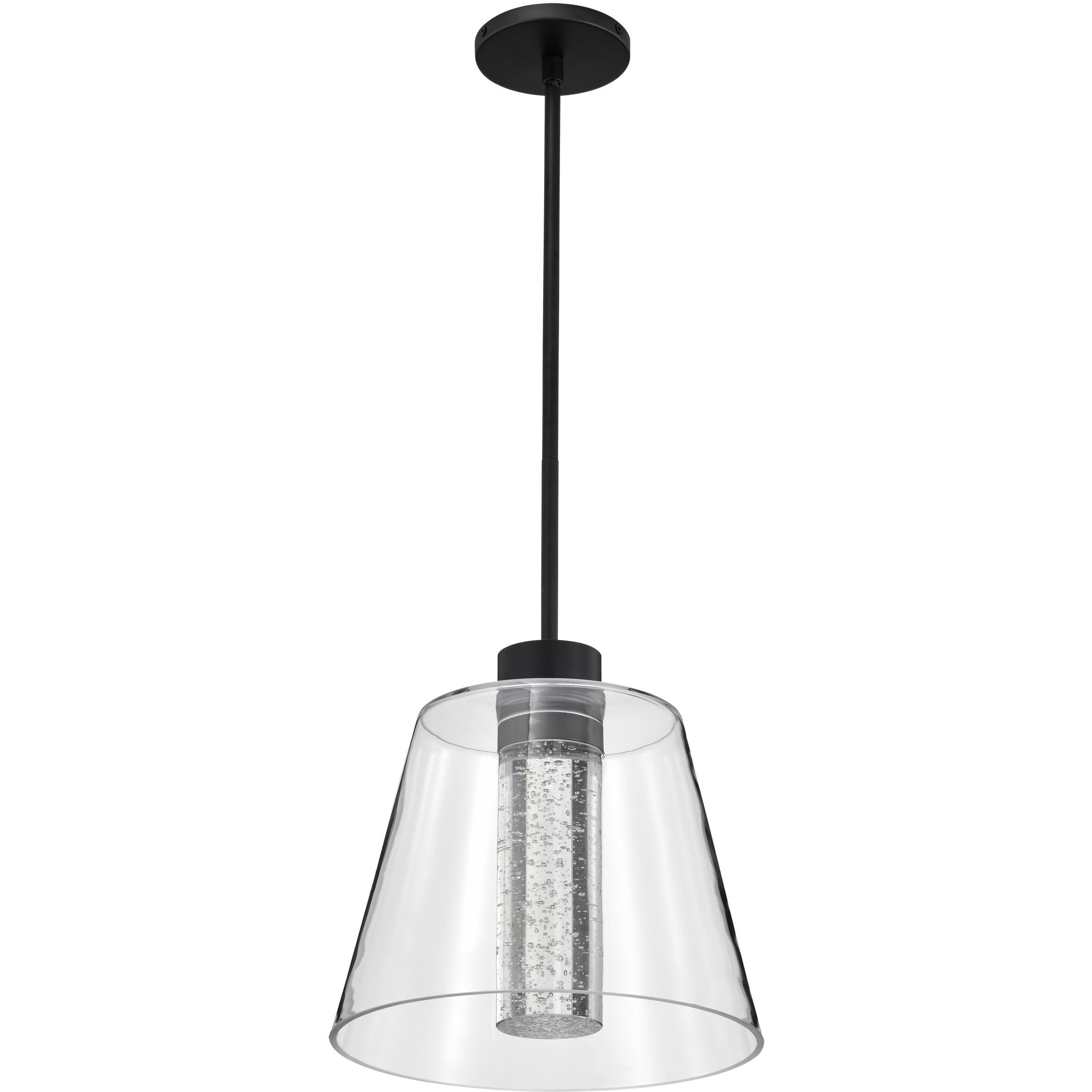 Aura LED 12 inch Matte Black Pendant Ceiling Light