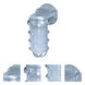 Brentwood 1 Light 9 inch Metallic Silver Outdoor Wall Mount