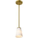 Royale 4.92 inch Burnished Brass Pendant Ceiling Light