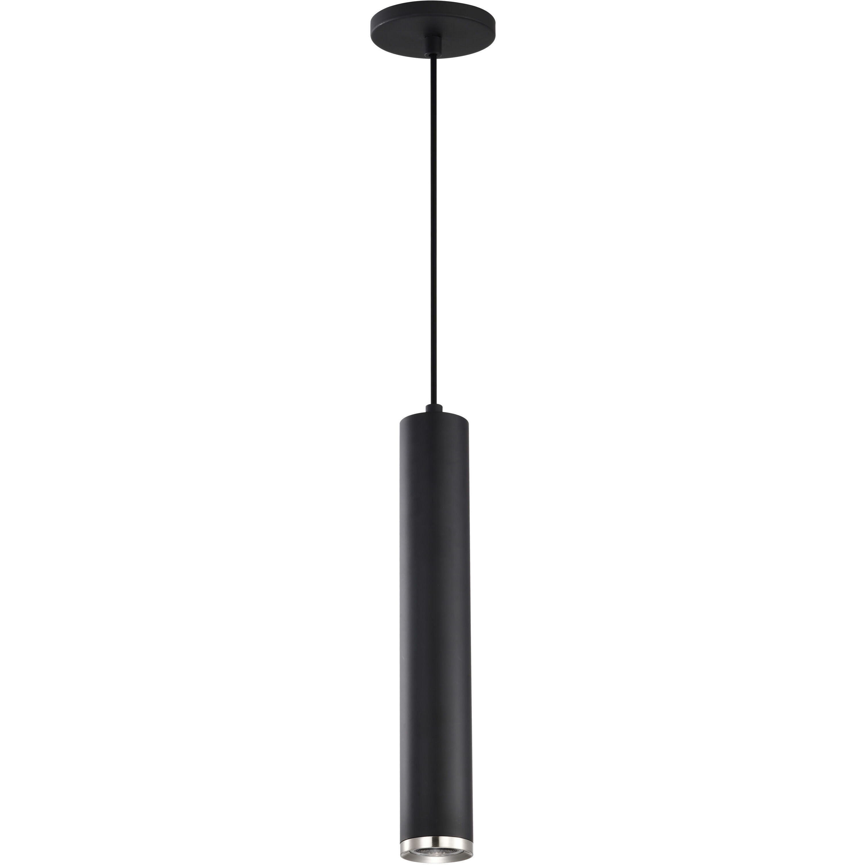 Century LED 2.56 inch Matte Black and Brushed Nickel Pendant Ceiling Light