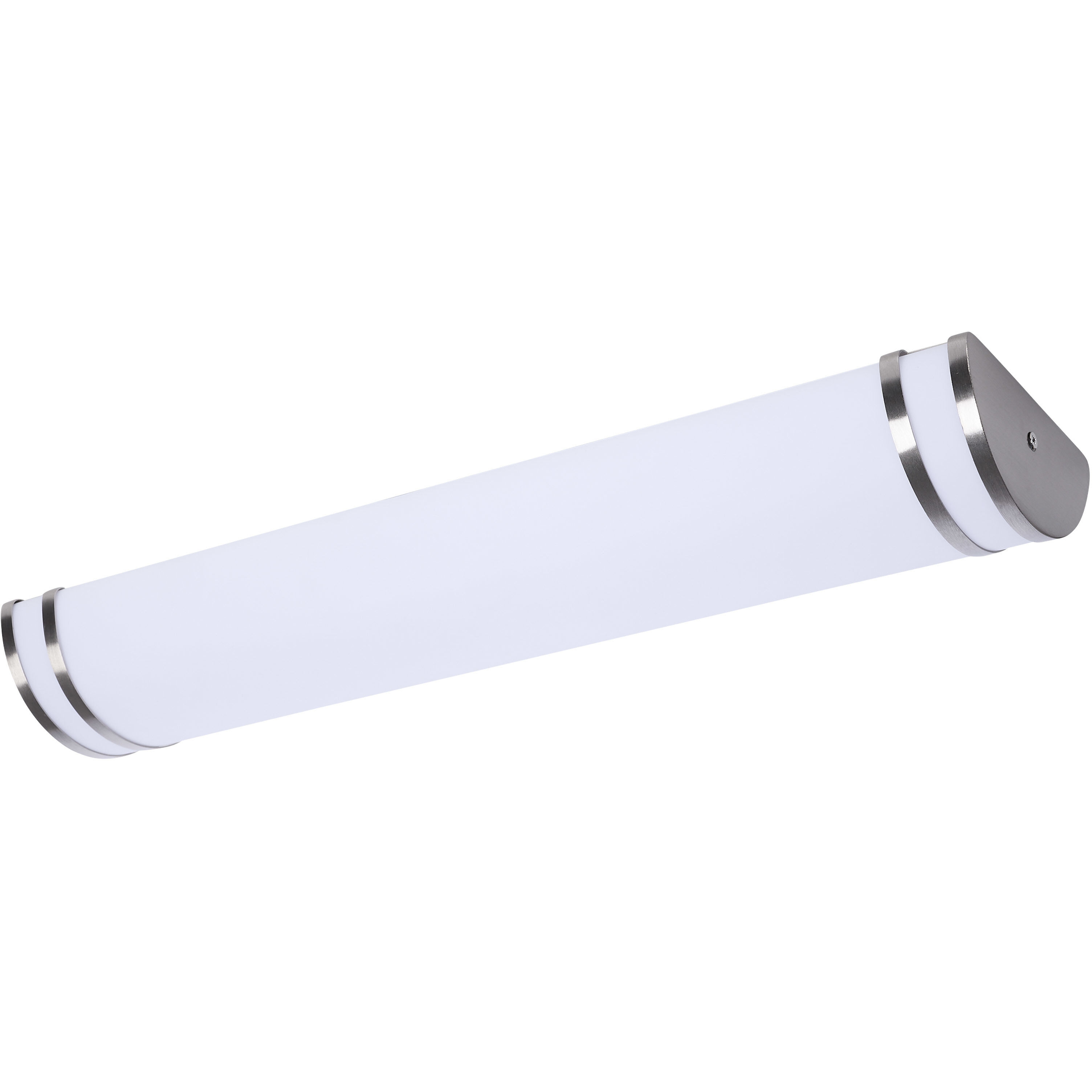 Glamour LED 24.02 inch Brushed Nickel Bath Vanity Light Wall Light