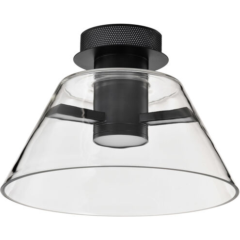 Edmond LED 13.63 inch Matte Black Semi Flush Mount Ceiling Light