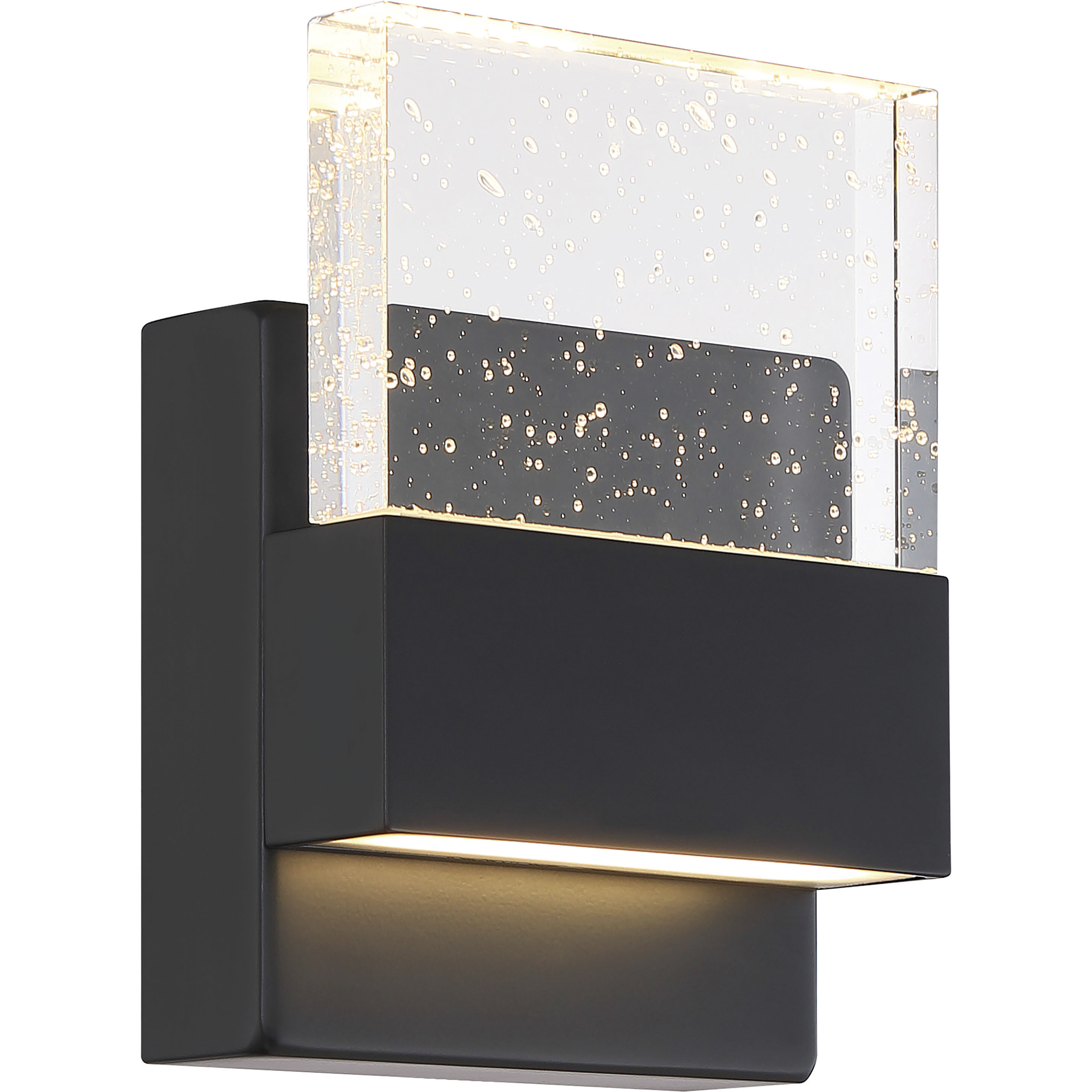 Ellusion LED 5 inch Matte Black ADA Wall Sconce Wall Light, Small