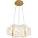 Kenzo LED 20.5 inch Polished Anodized Bronze Chandelier Ceiling Light