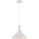 Luger LED 13.38 inch Glacier White Pendant Ceiling Light