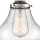 Vintage 1 Light 7 inch Polished Nickel Pendant Ceiling Light