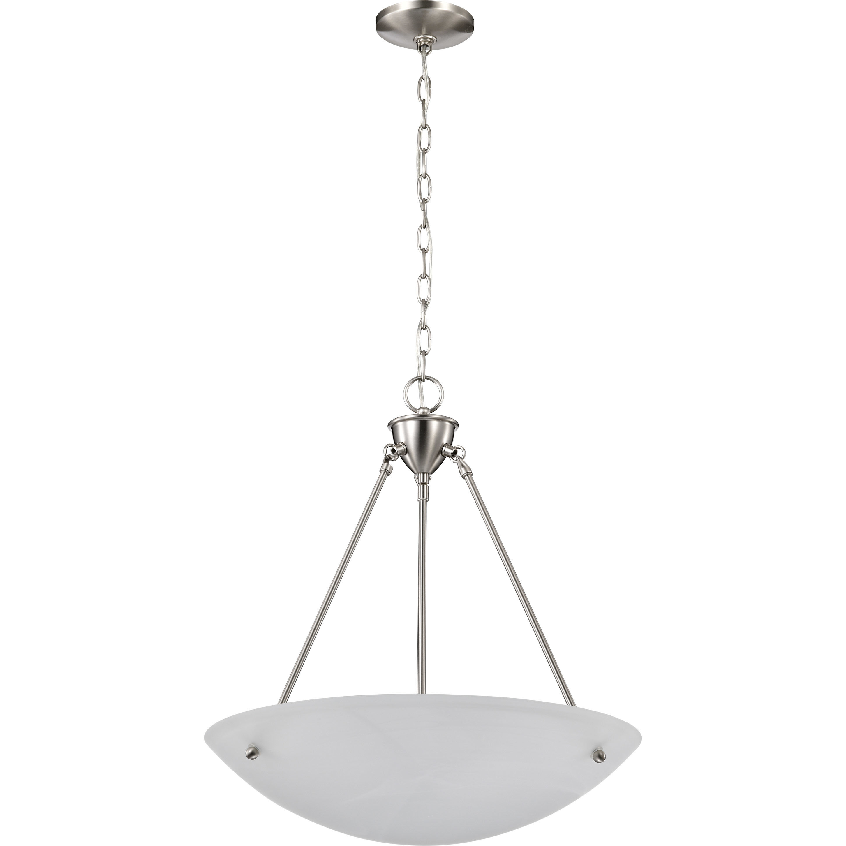 Brentwood 3 Light 23 inch Brushed Nickel Pendant Ceiling Light