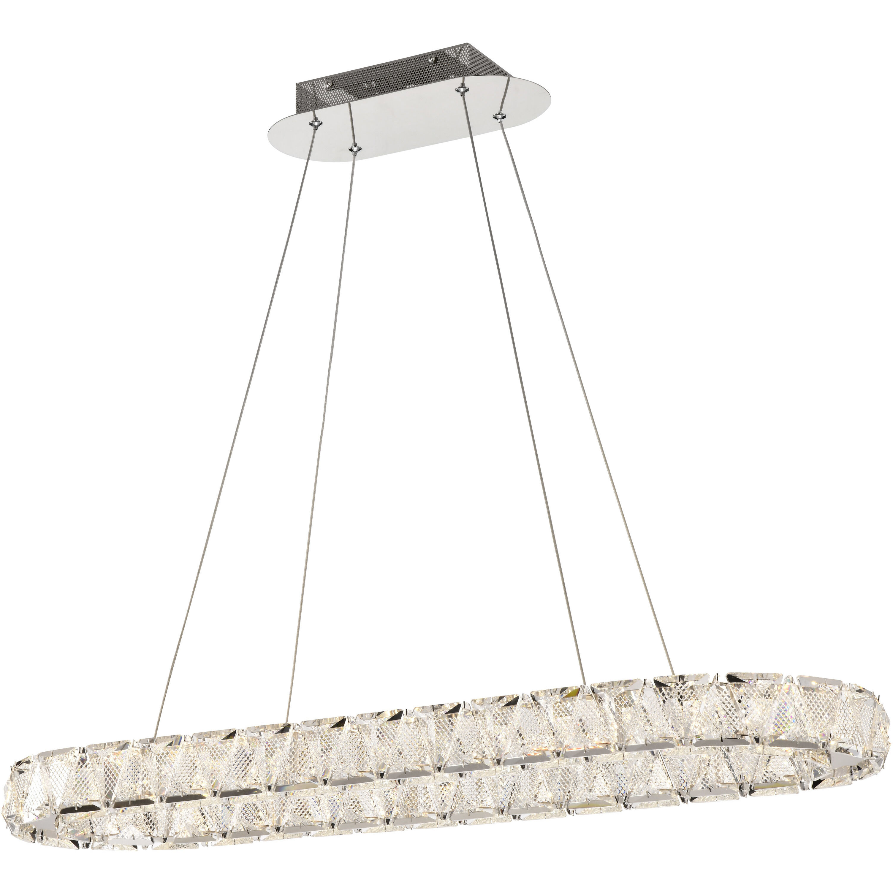 Asher LED 11.75 inch Polished Nickel Pendant Ceiling Light