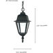 Briton 1 Light 6 inch Textured Black Outdoor Hanging Lantern