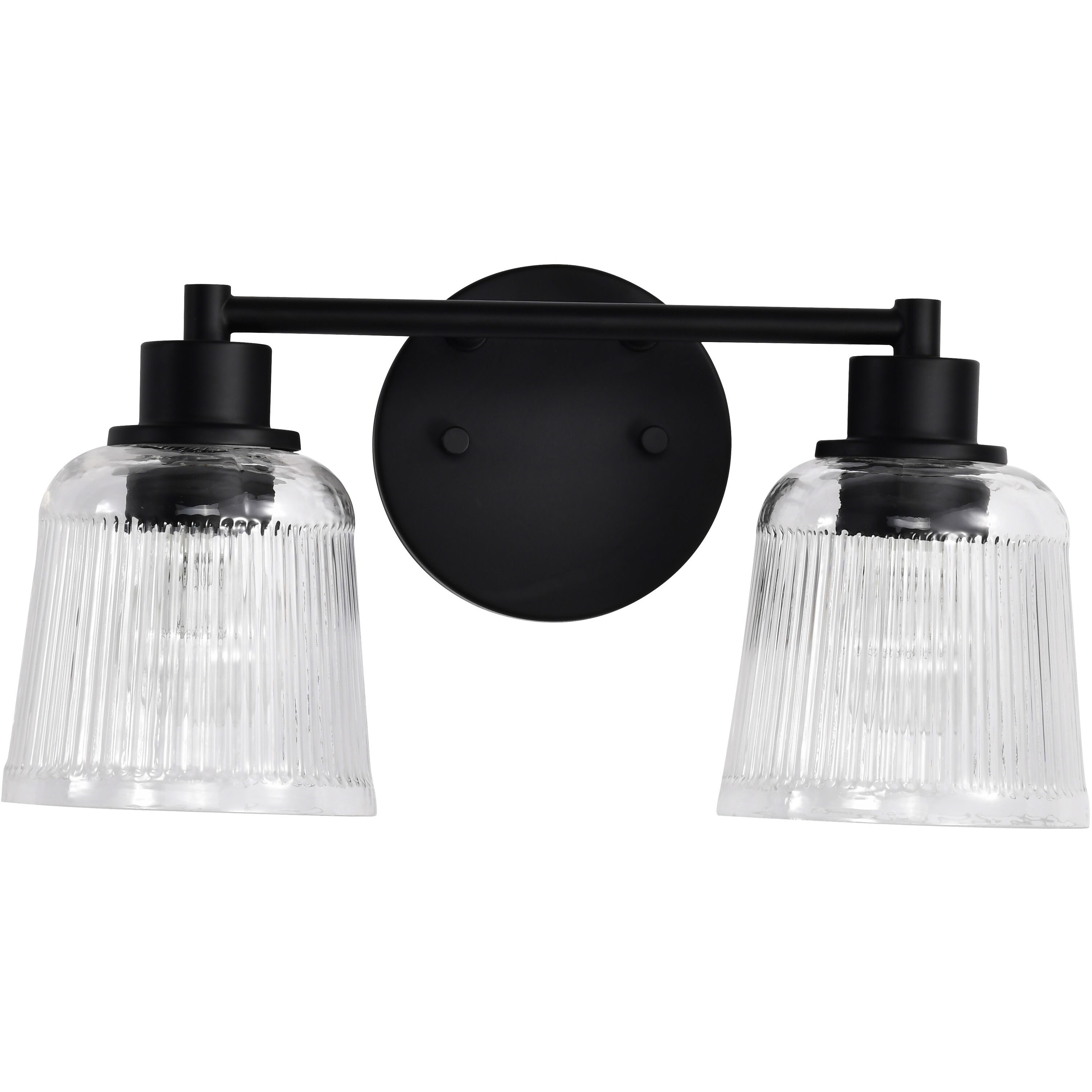 Grayson 14.5 inch Matte Black Vanity Wall Light