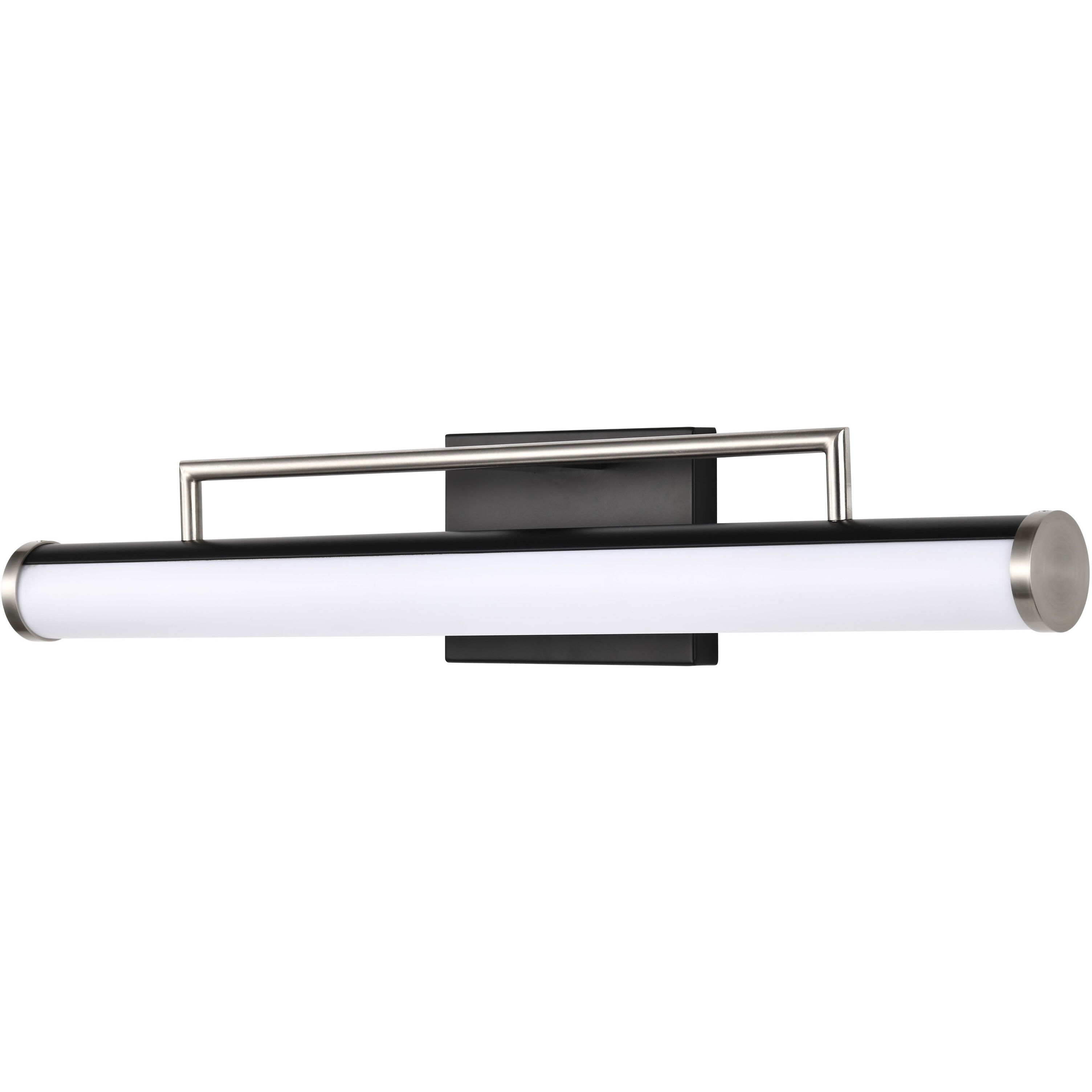 Solano LED 24 inch Black and Brushed Nickel Bath Vanity Light Wall Light