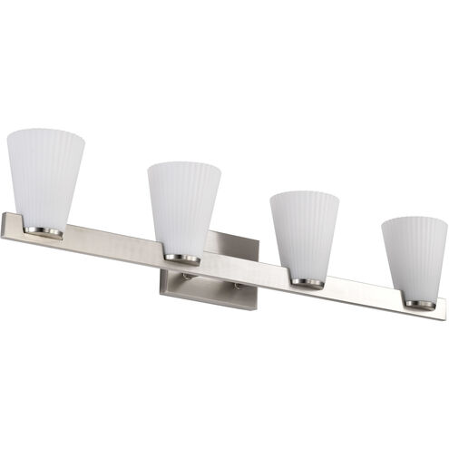 Royale 33.5 inch Brushed Nickel Vanity Wall Light