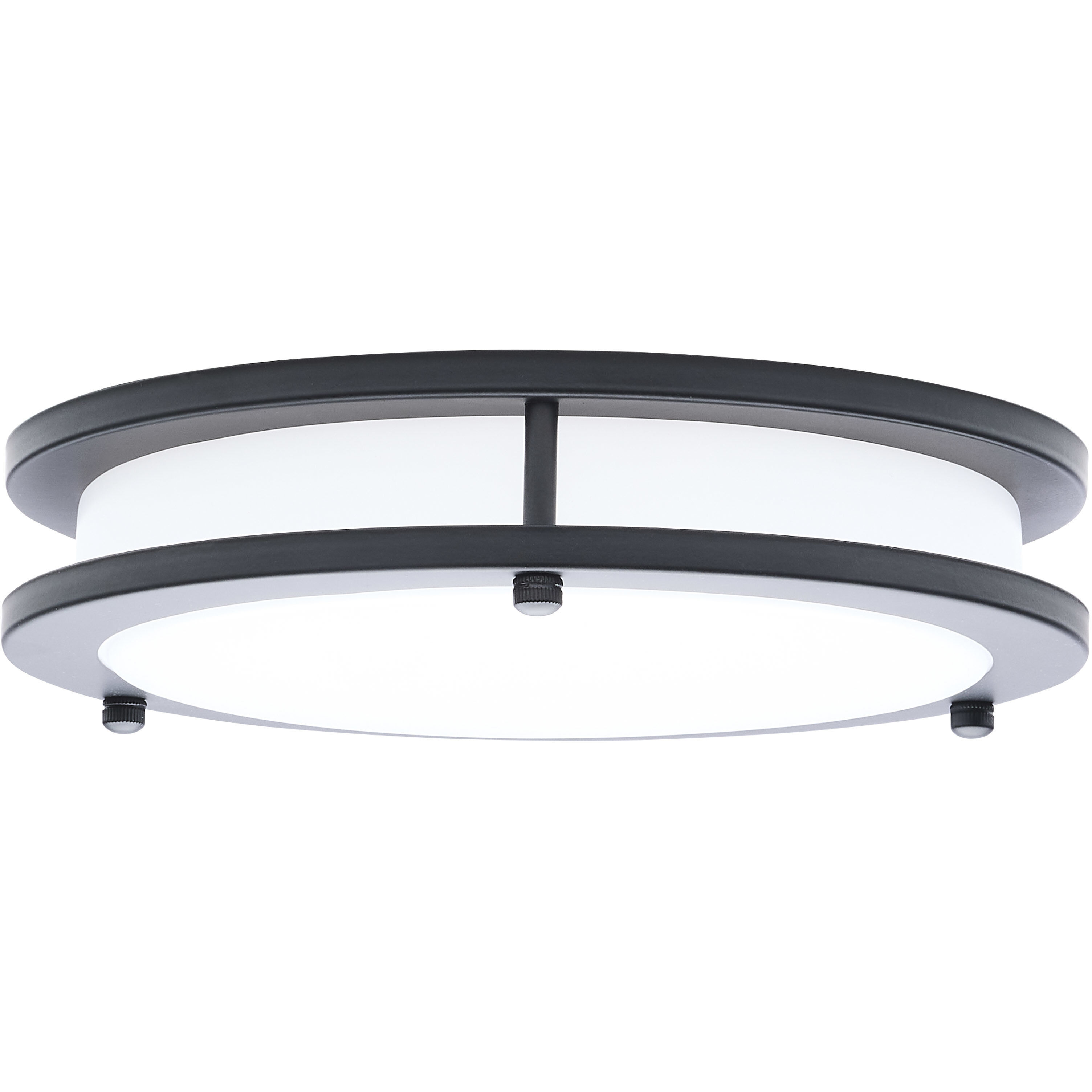 Glamour LED 9.84 inch Black Flush Mount Ceiling Light