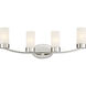 Denver 4 Light 29 inch Polished Nickel Vanity Light Wall Light