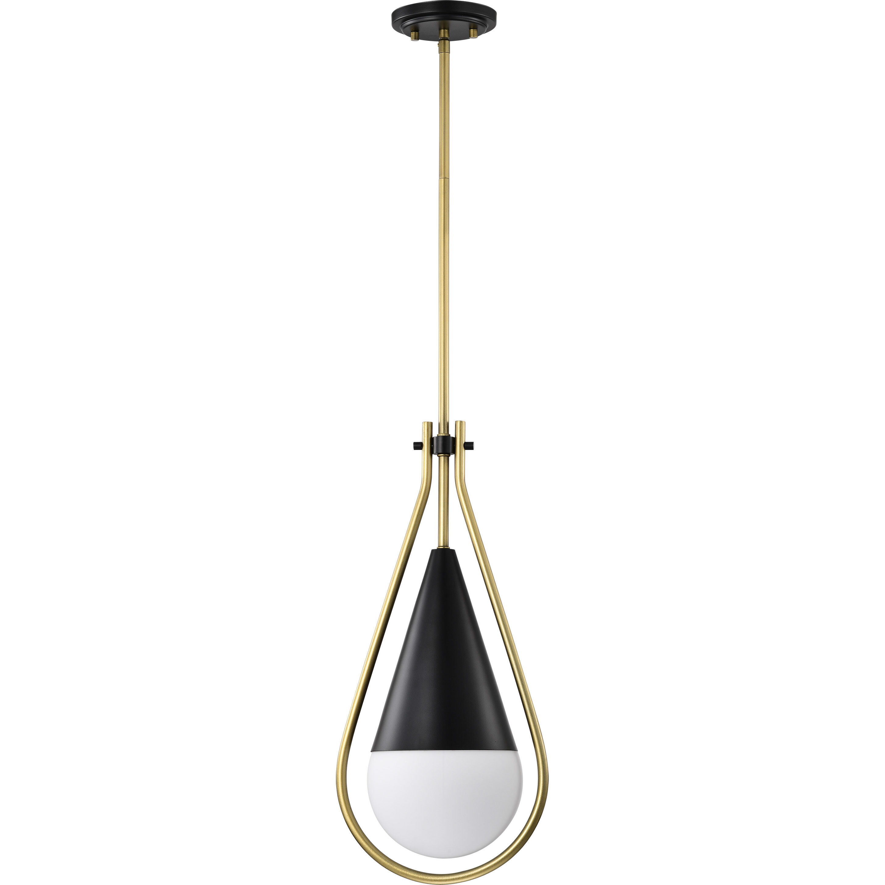 Admiral 1 Light 6.5 inch Matte Black Pendant Ceiling Light