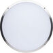 Glamour LED 23.62 inch Brushed Nickel Flush Mount Ceiling Light