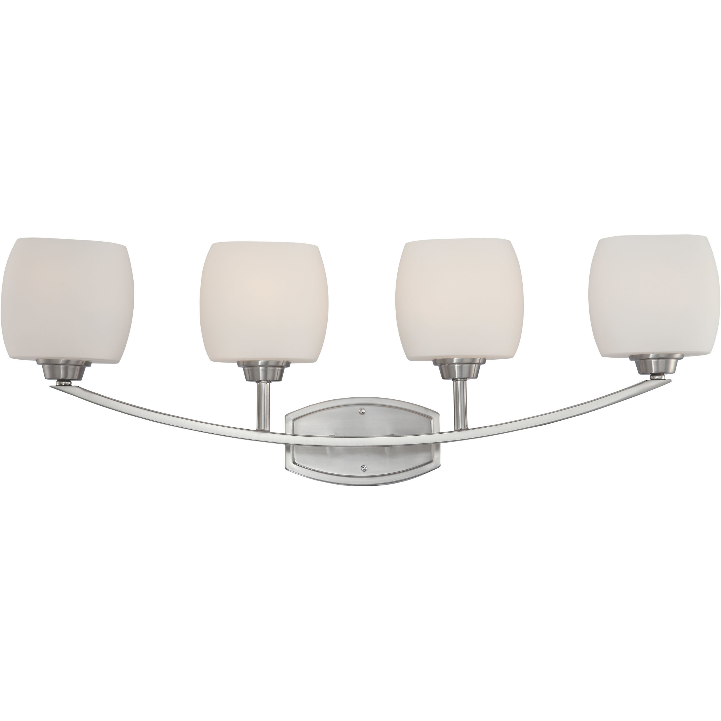 Helium 4 Light 33.75 inch Brushed Nickel Vanity Light Wall Light