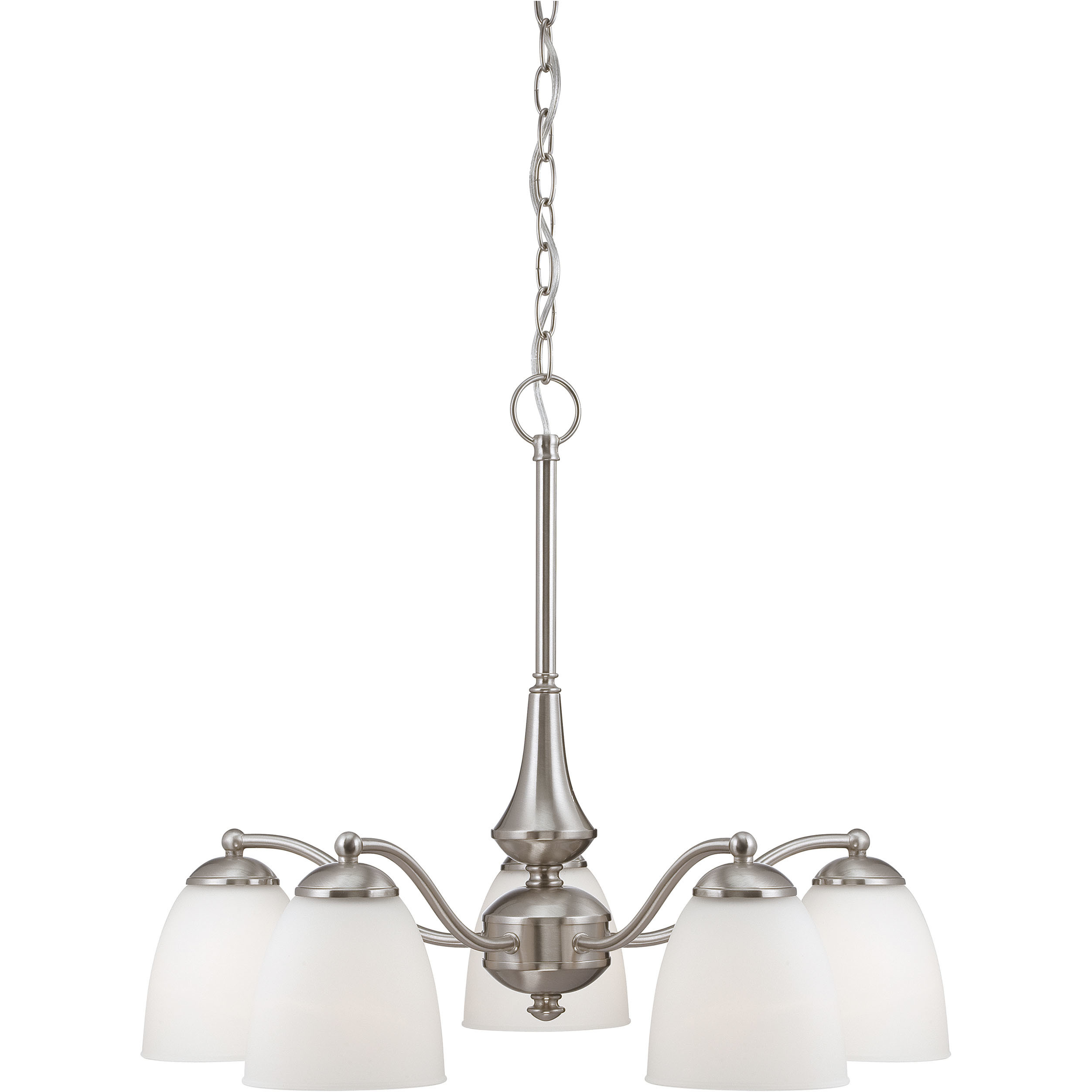 Patton 5 Light 25 inch Brushed Nickel Chandelier Ceiling Light