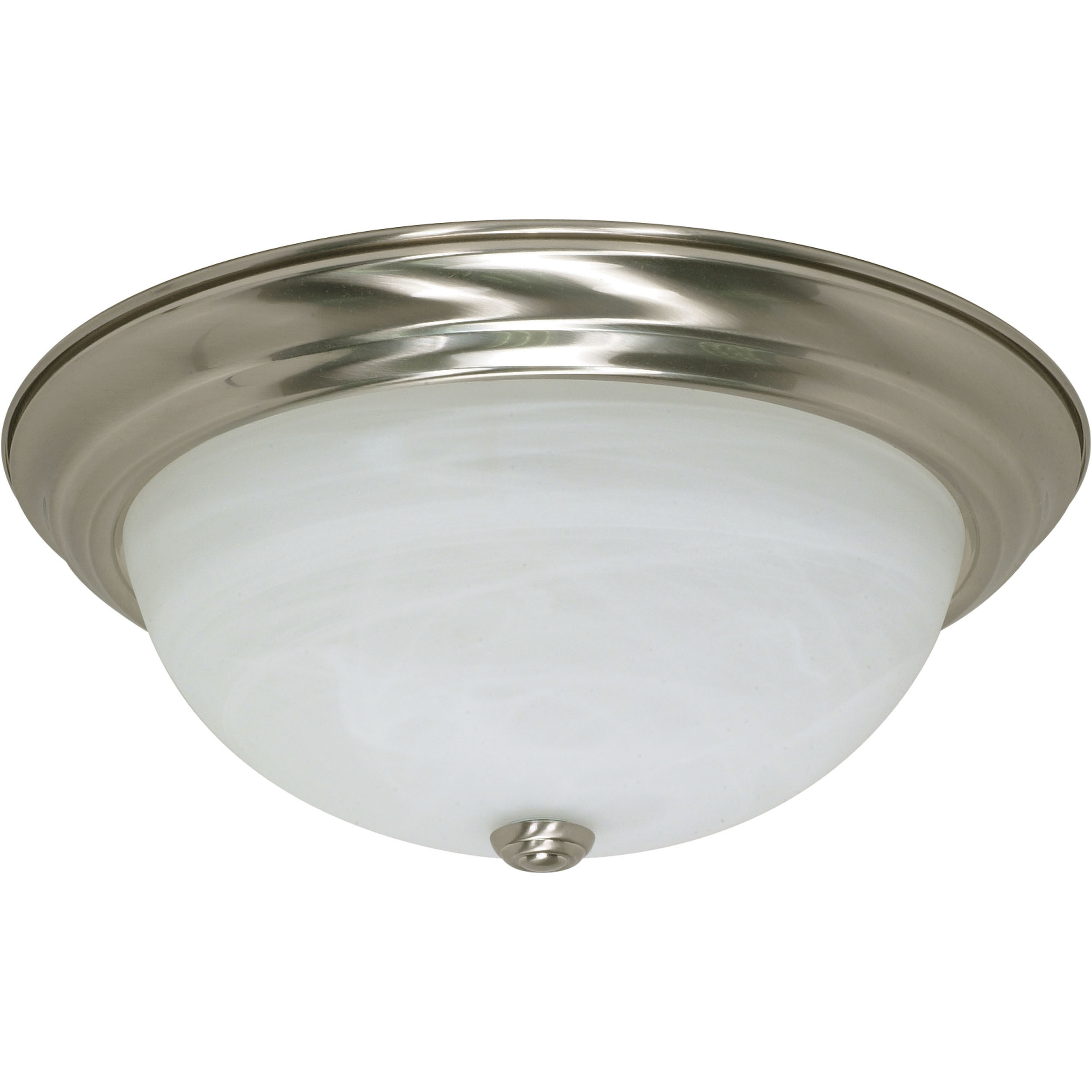 Brentwood 3 Light 15.25 inch Brushed Nickel Flush Mount Ceiling Light
