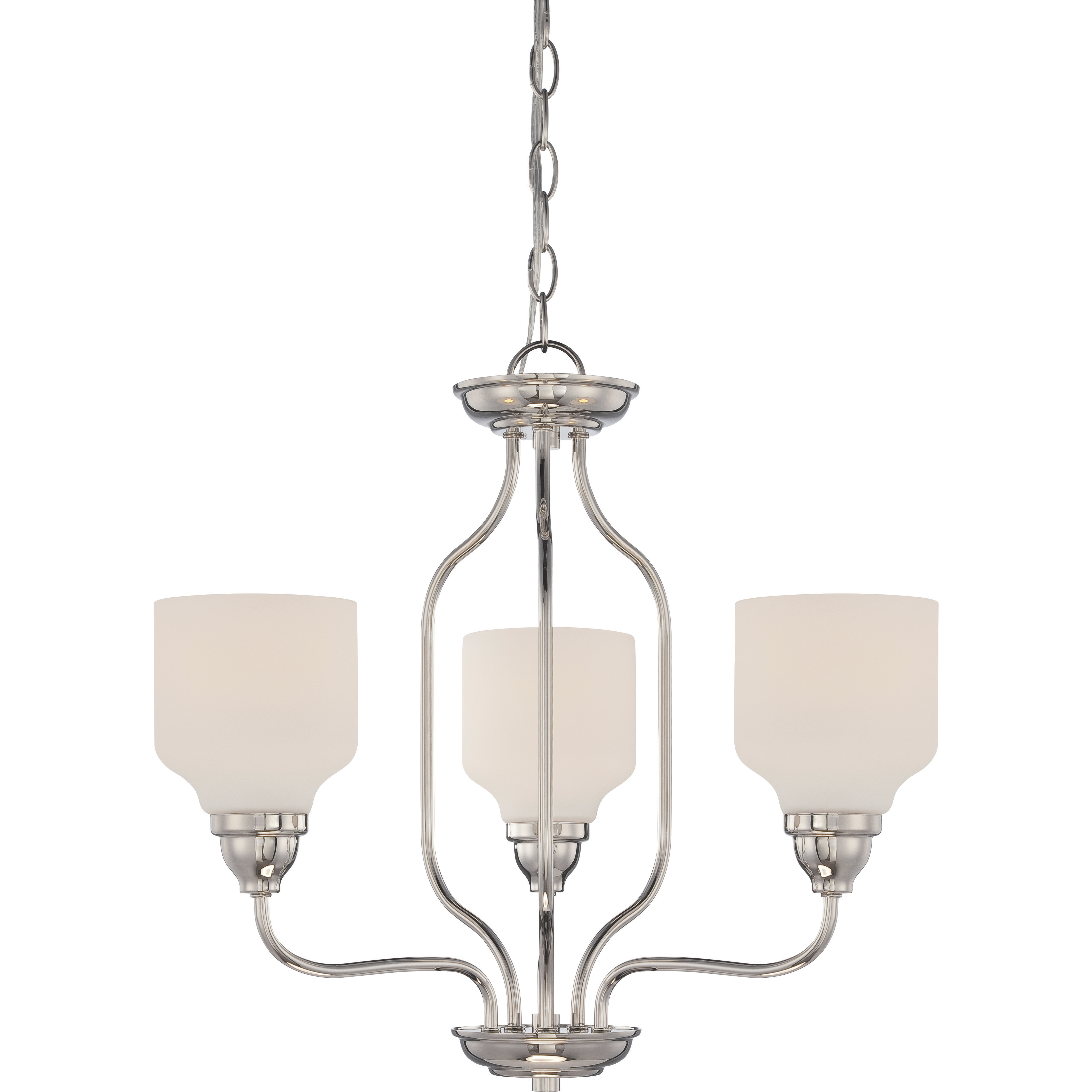 Kirk LED 20.88 inch Polished Nickel Chandelier Ceiling Light