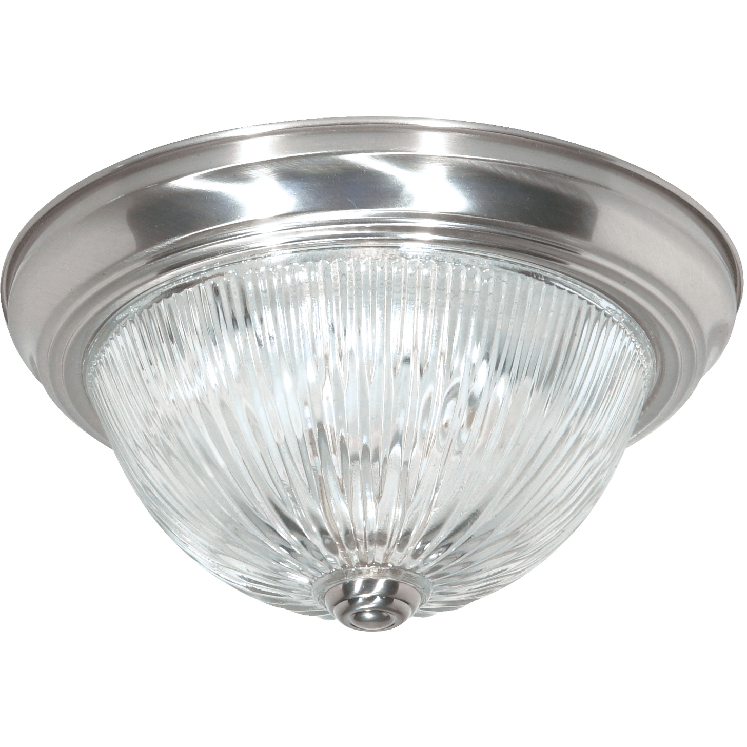 Brentwood 2 Light 11 inch Brushed Nickel Flush Mount Ceiling Light