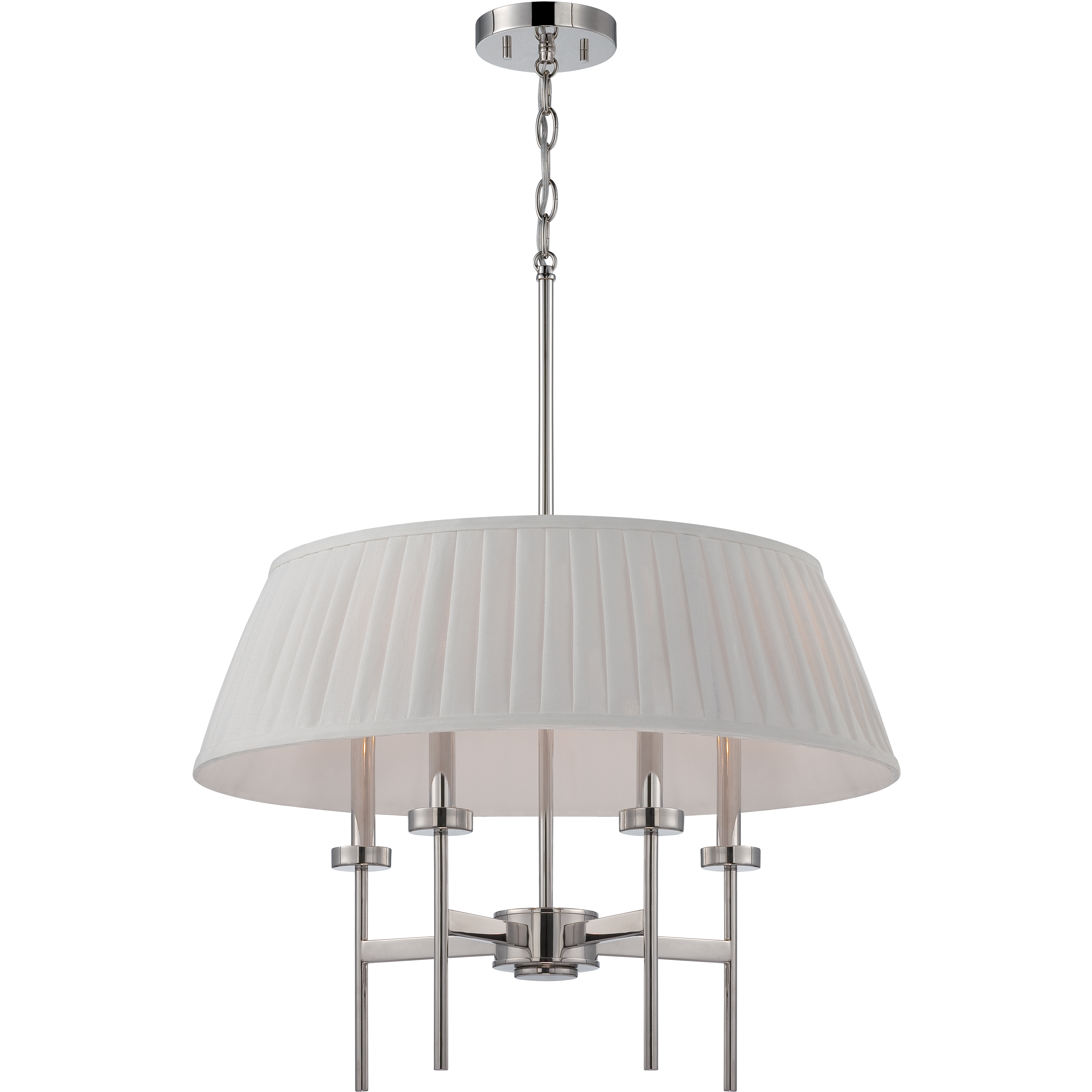 Benson 4 Light 24 inch Polished Nickel Pendant Ceiling Light