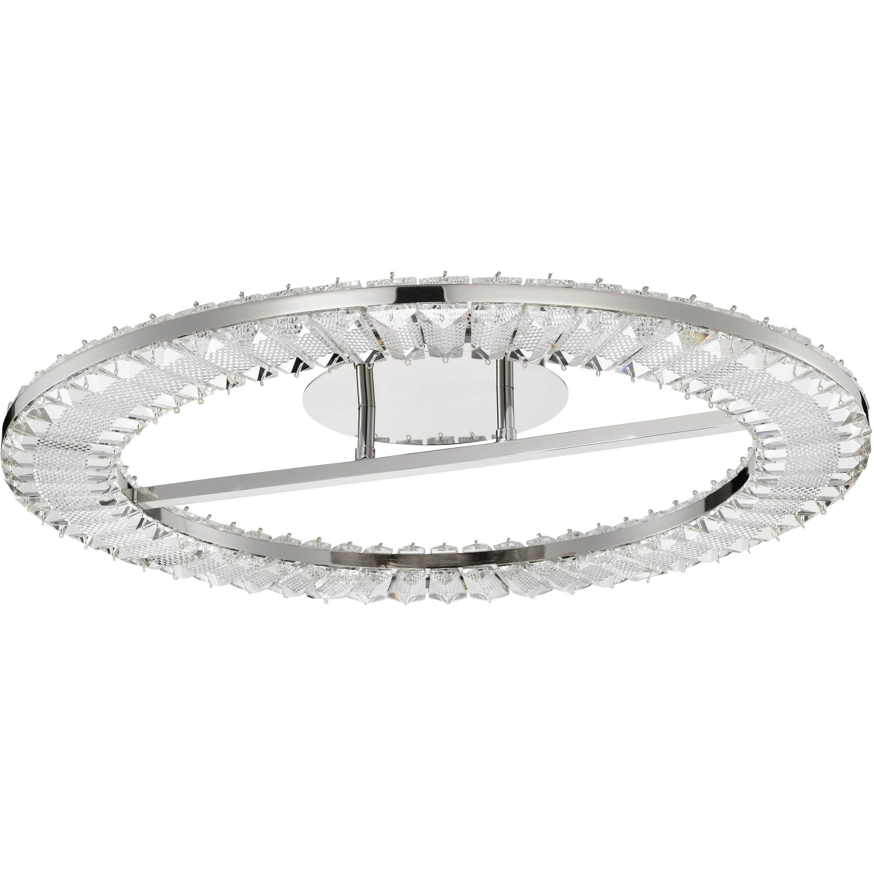 Nova LED 22.88 inch Polished Nickel Flush Mount Ceiling Light