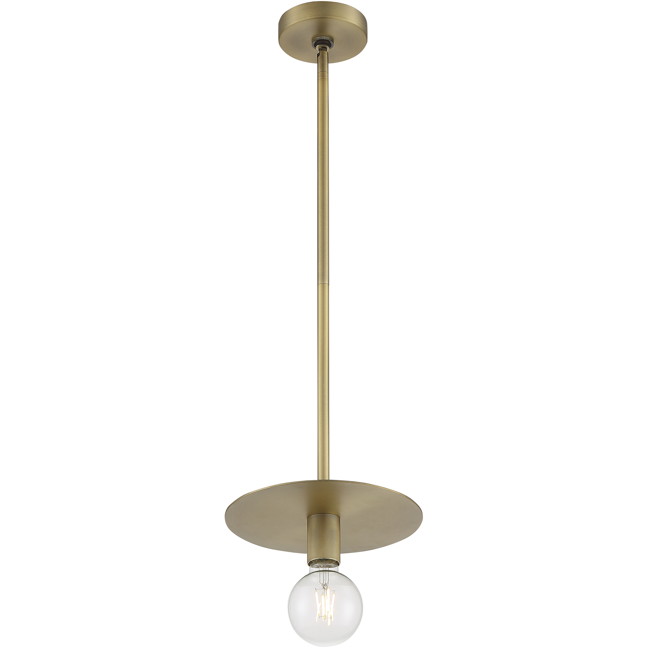 Bizet 1 Light 10 inch Vintage Brass Pendant Ceiling Light