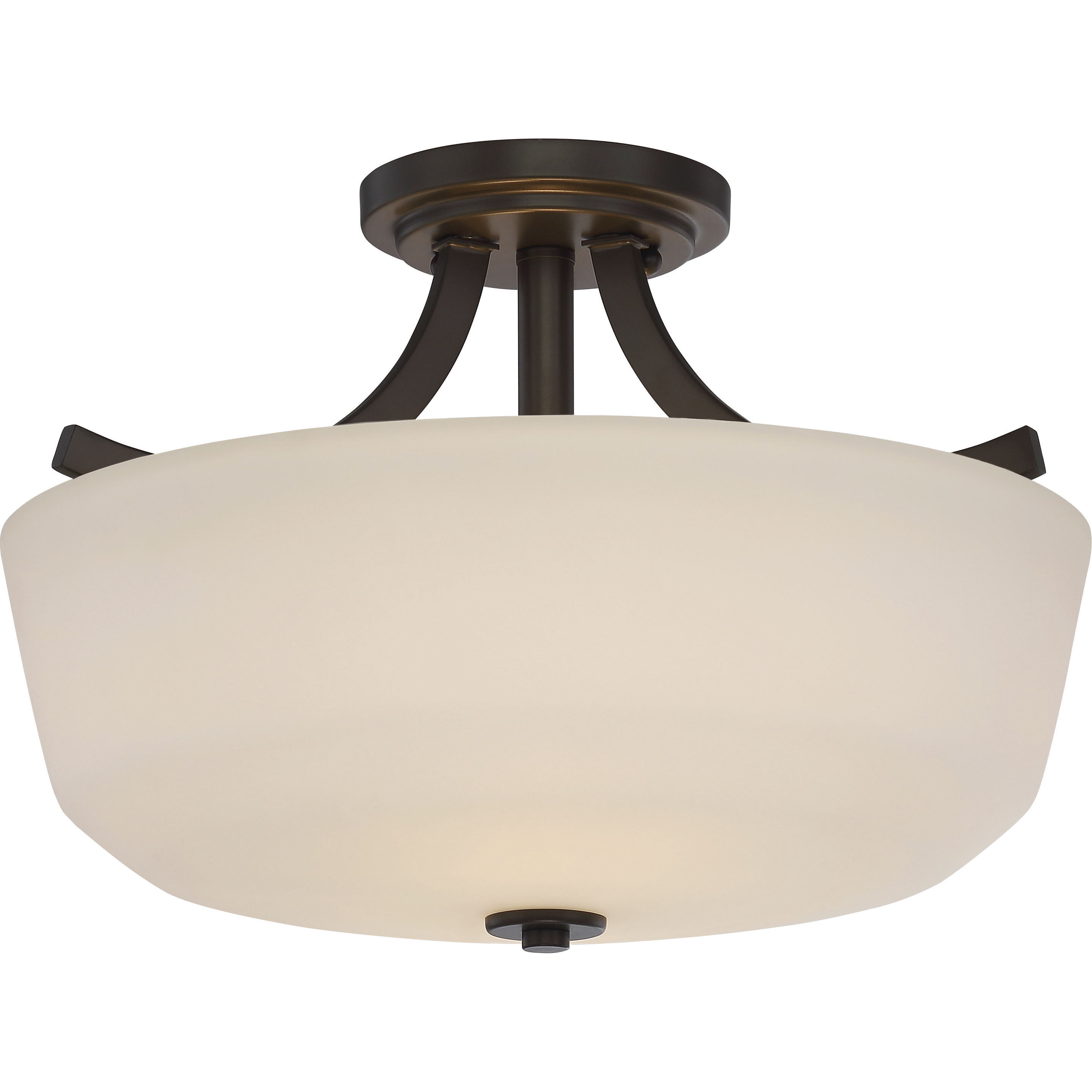 Laguna 2 Light 15.25 inch Forest Bronze Semi Flush Mount Ceiling Light