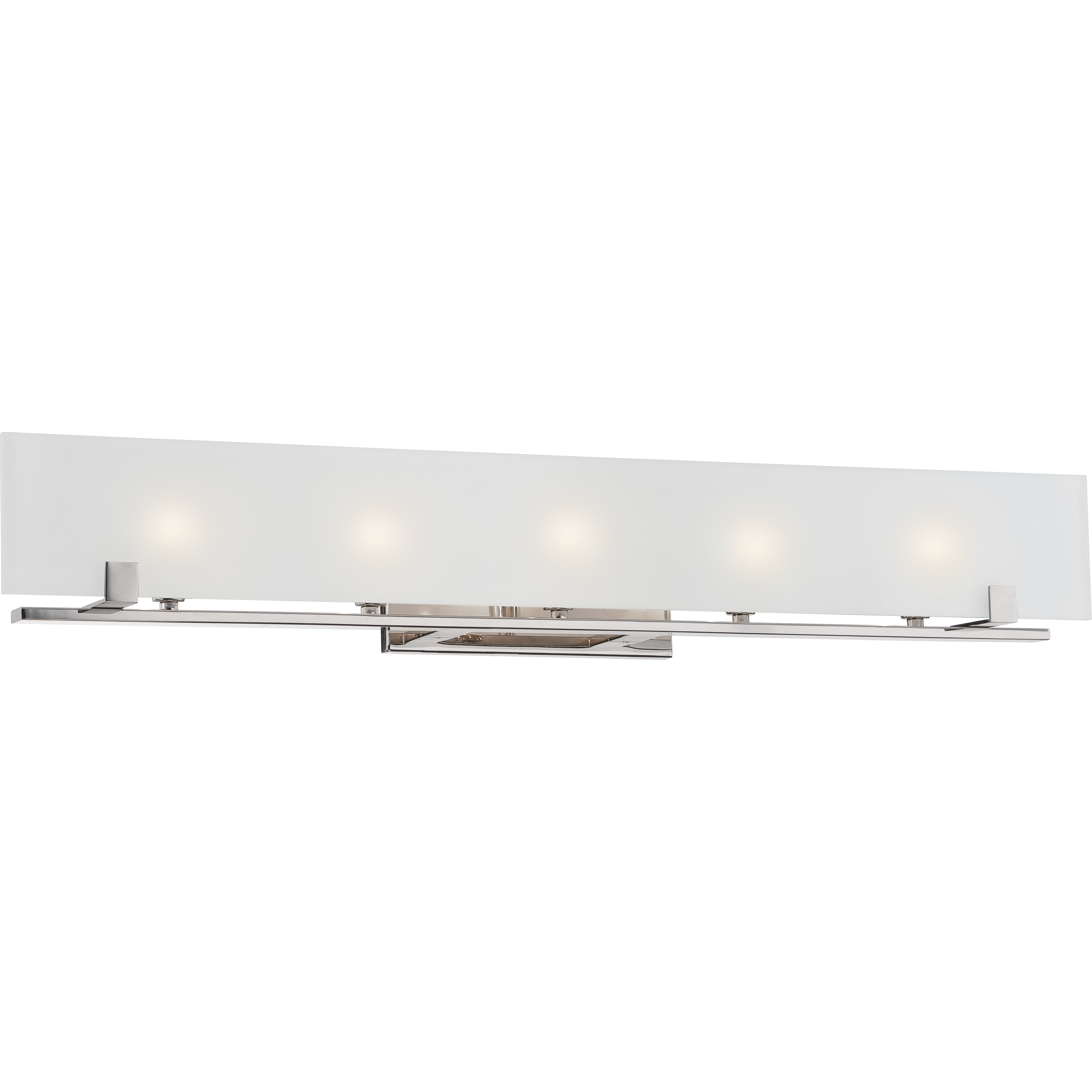 Lynne 5 Light 36 inch Polished Nickel Vanity Light Wall Light