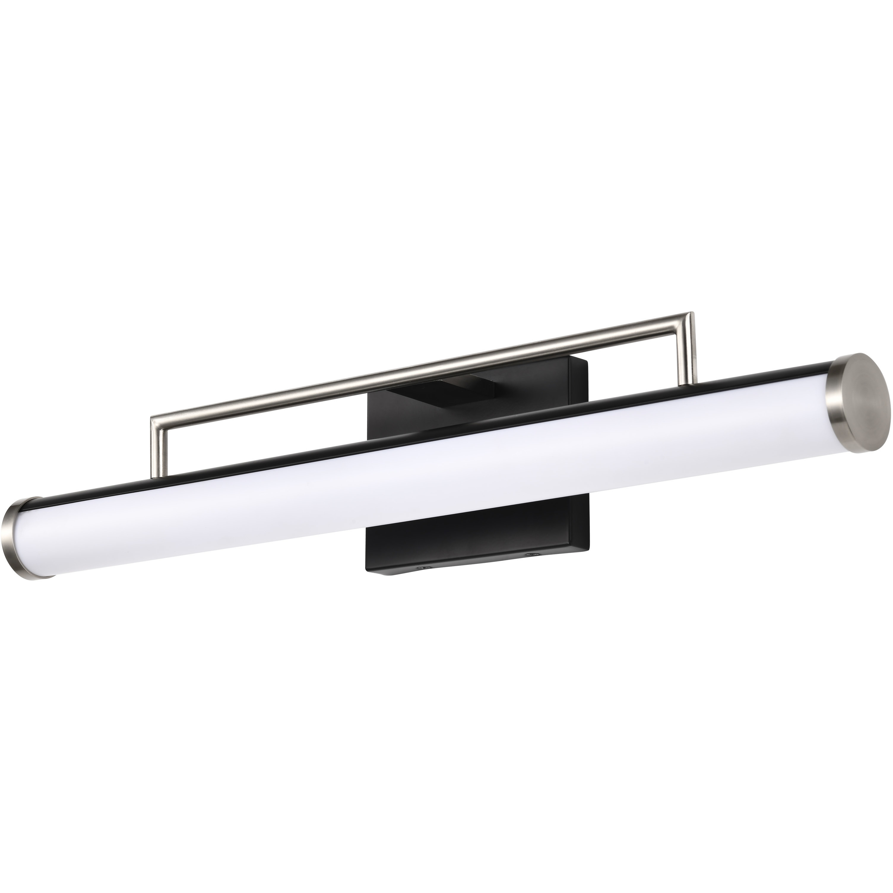 Solano LED 24 inch Black and Brushed Nickel Bath Vanity Light Wall Light