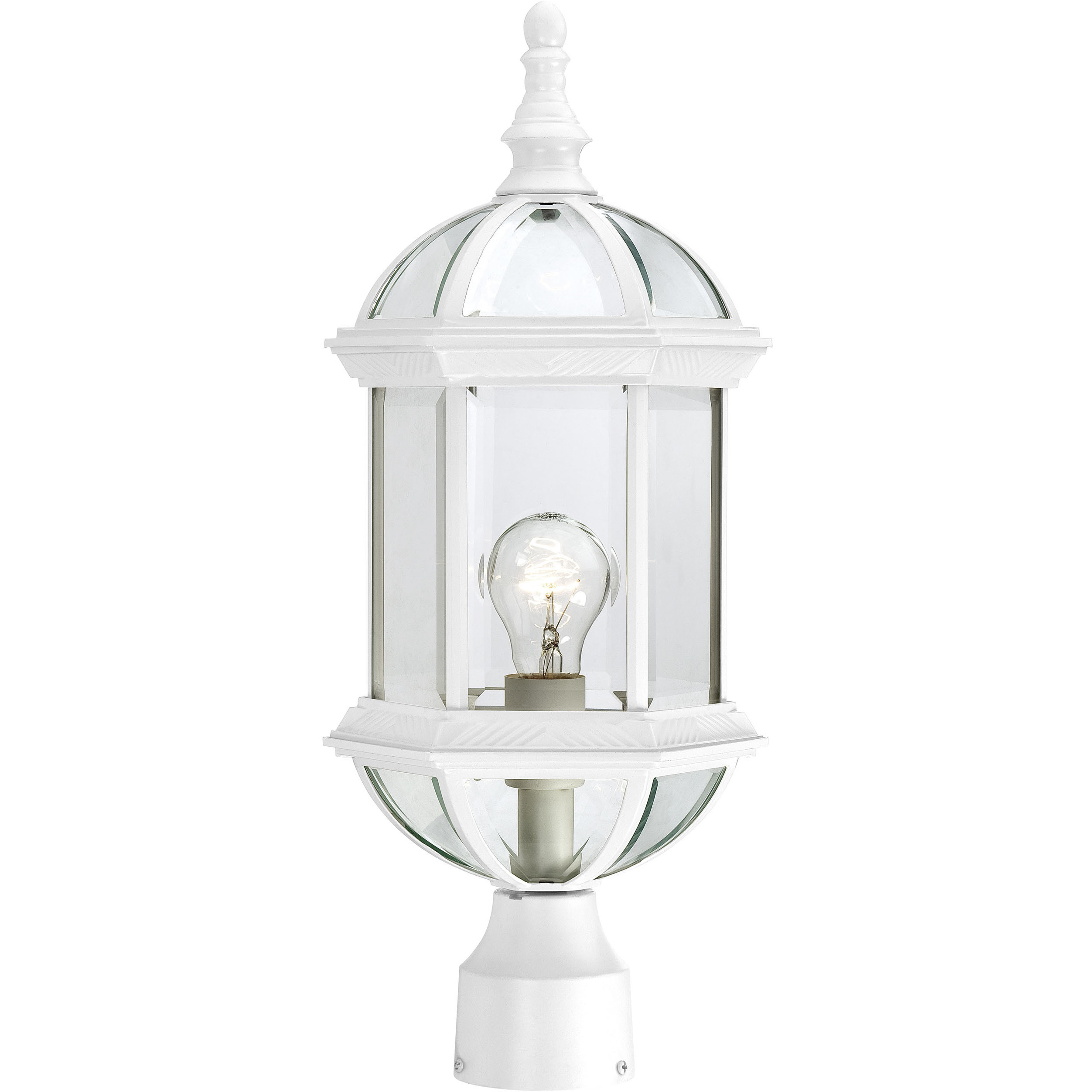 Boxwood 1 Light 19 inch White Outdoor Post Light
