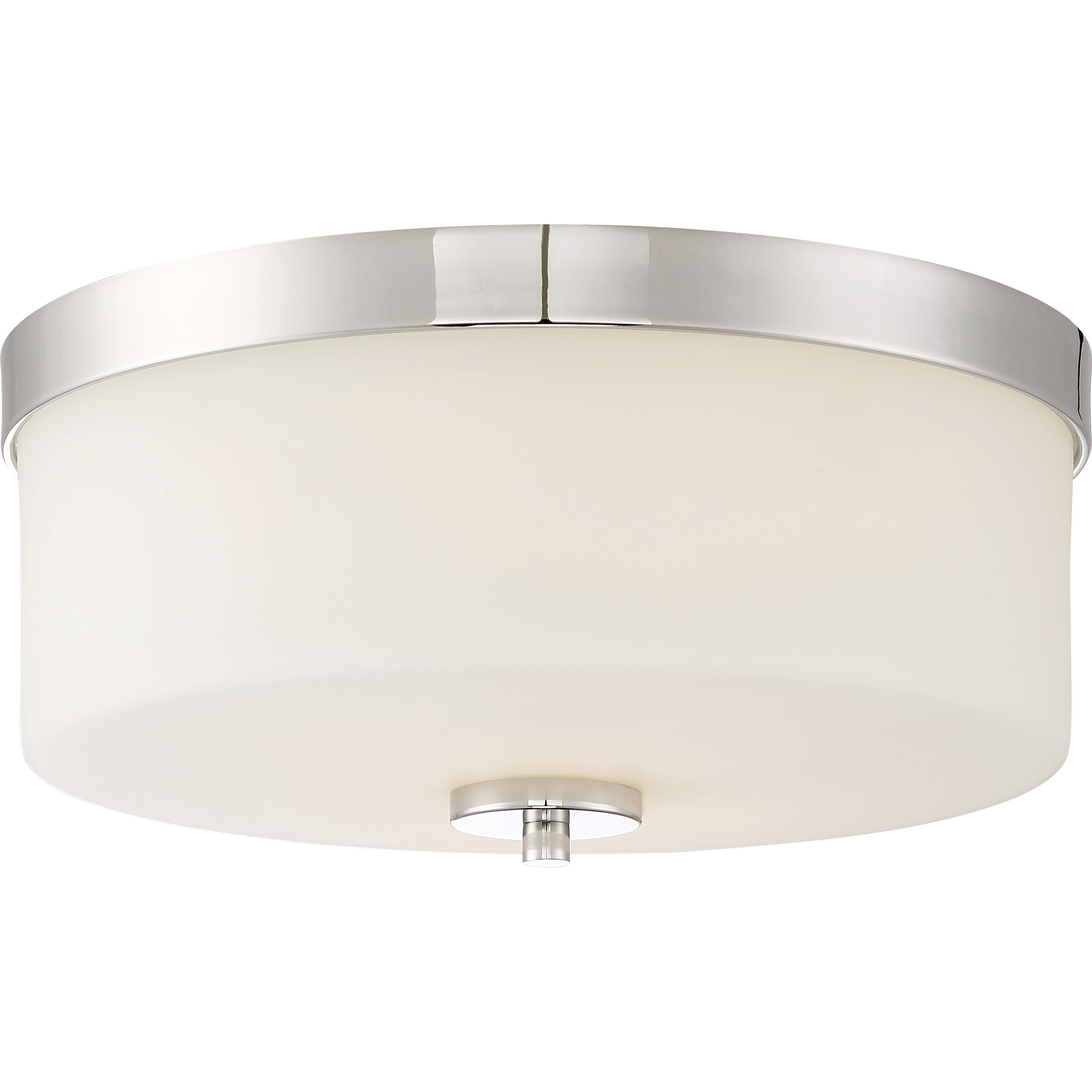 Denver 2 Light 13.63 inch Polished Nickel Flush Mount Ceiling Light