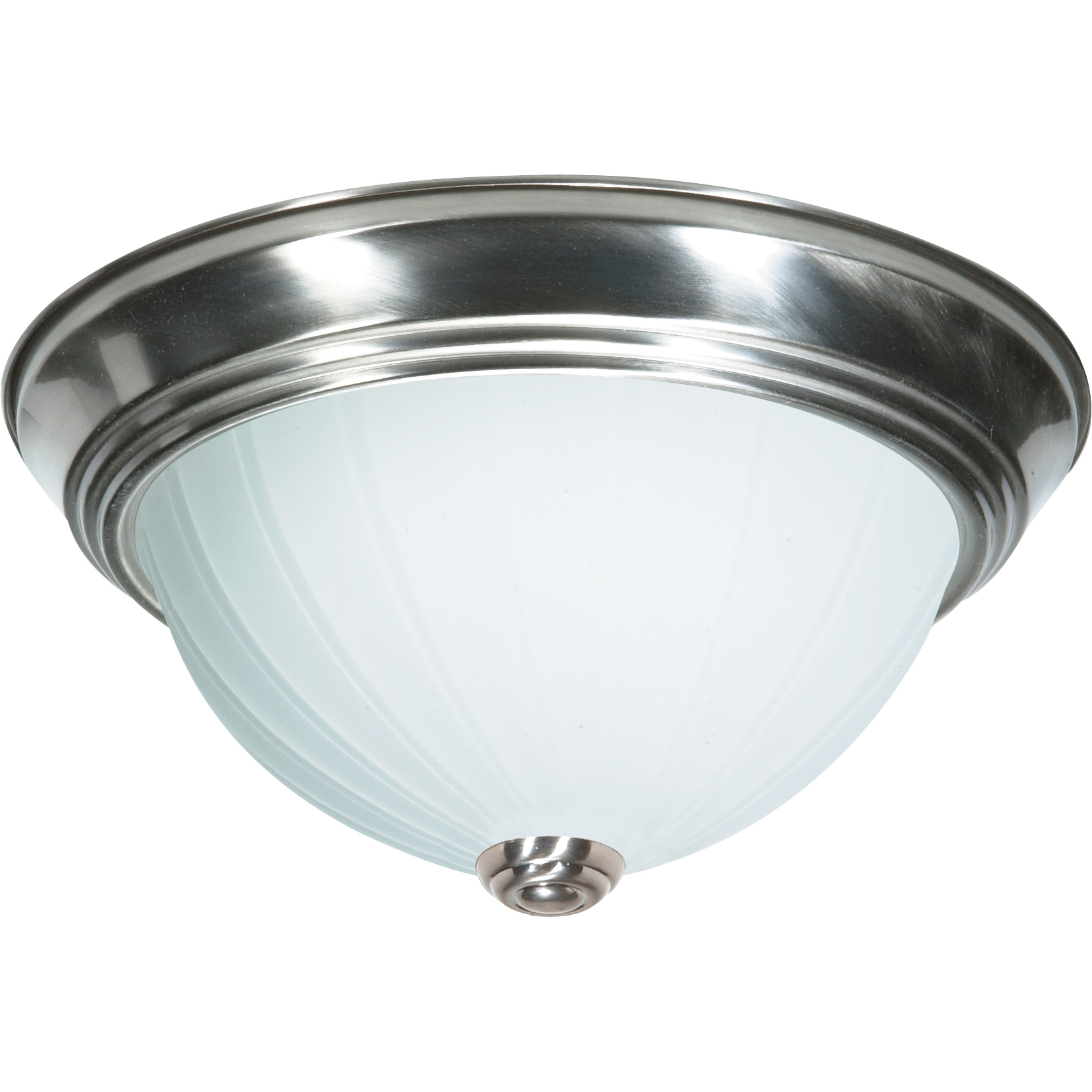 Brentwood 3 Light 15.25 inch Brushed Nickel Flush Mount Ceiling Light